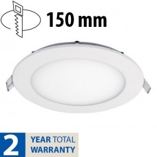 Φωτιστικό LED Στρογγυλό Χωνευτό 12W 230V 840lm 2700K Θερμό Φως 99XLED612 
